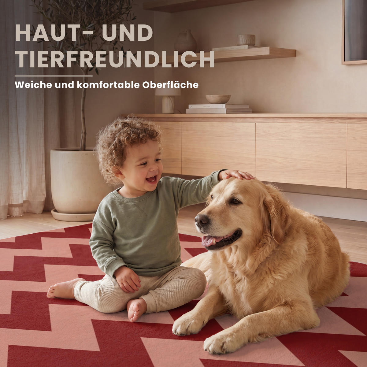 KOBERCE - Cikcak - Pruhy - Vzor - Červená - 150x230 cm - červená, textil/plast (150/0.4cm) - OnlyWow