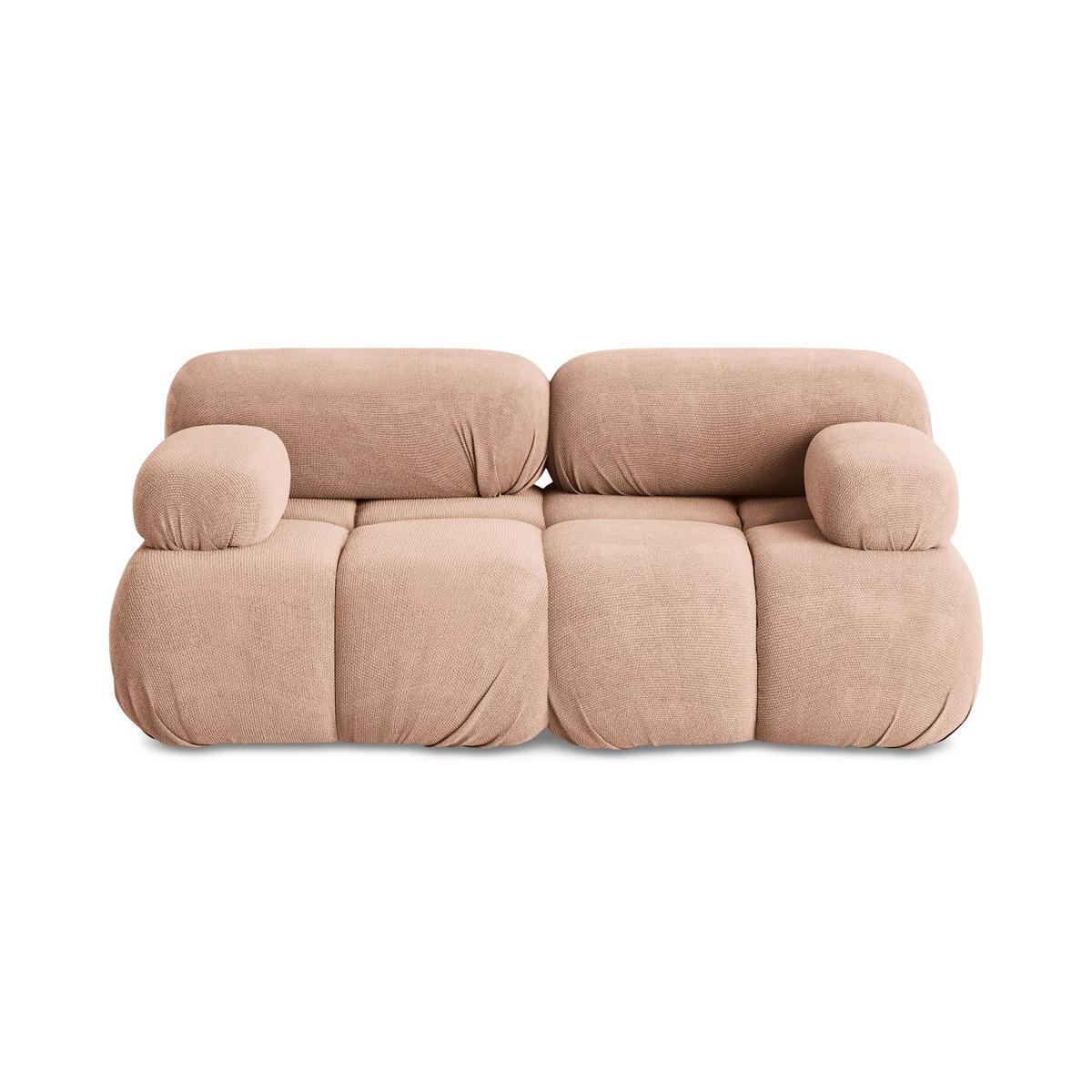 2-SITZER-SOFA Chenille Stoff Pink - Pink/Koralle, Kunststoff/Textil (190/70/96cm) - LaMiaSofa