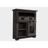 KOMMODE Mango 75x36x90 grau lackiert RAILWAY #252 - Grau, Holz (75/90/36cm) - Massivmoebel24