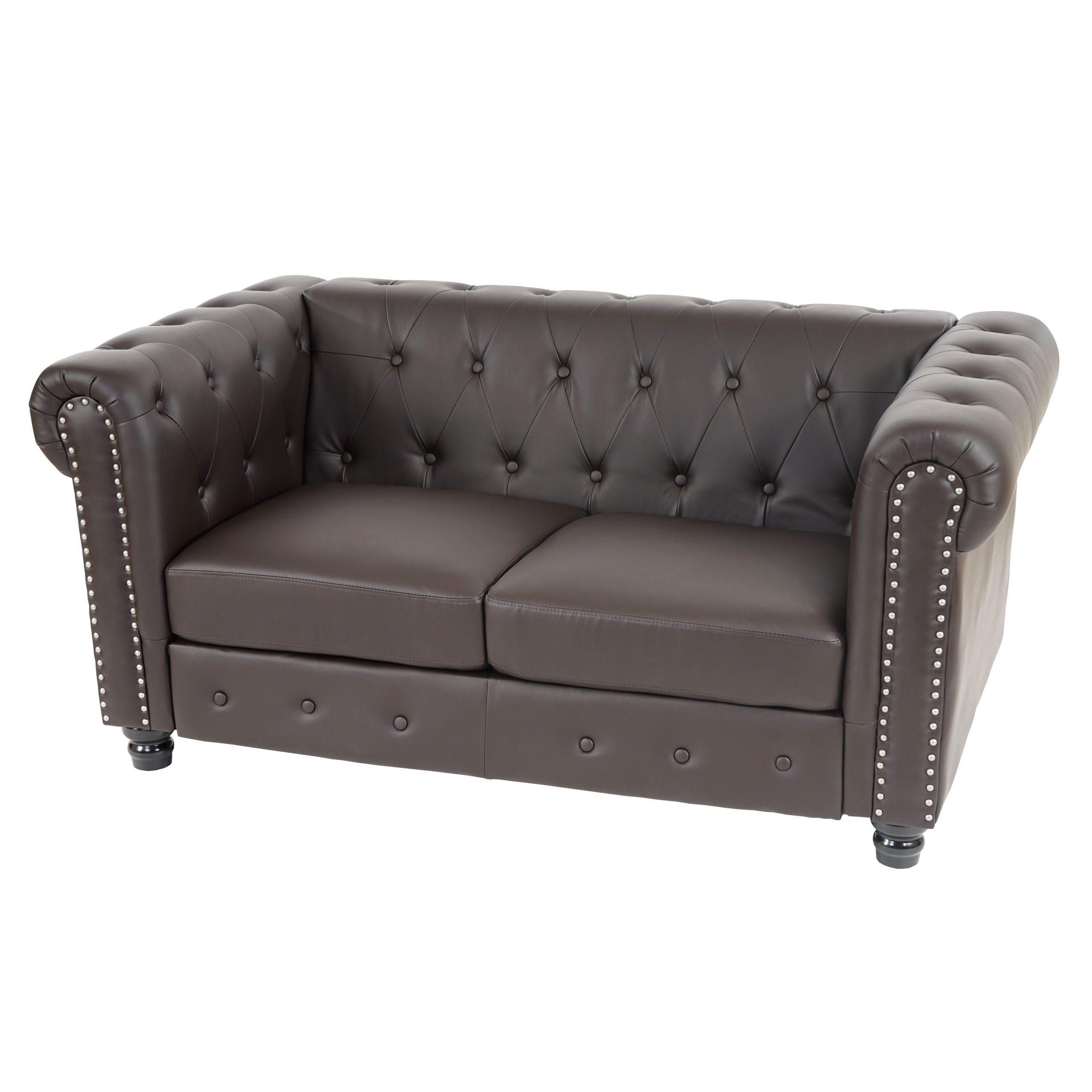 LUXUS 2ER SOFA LOUNGESOFA Braun - Braun, Textil (160/74/90cm) - MCW