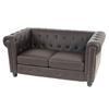 LUXUS 2ER SOFA LOUNGESOFA Braun - Braun, Textil (160/74/90cm) - MCW