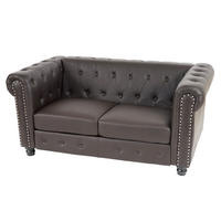 LUXUS 2ER SOFA LOUNGESOFA Braun - Braun, Textil (160/74/90cm) - MCW