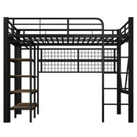 HOCHBETT Eisen 90/200 cm Schwarz - Schwarz, Metall - Raumix