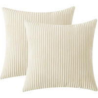 KISSENBEZUG in Unifarbe - 45 x 45 cm - Ecru (2er-Pack) - Ecru, Textil (45/45cm)