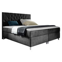 BOXBETT Prowansja - Schwarz, Holz (140/200cm) - MIRJAN24