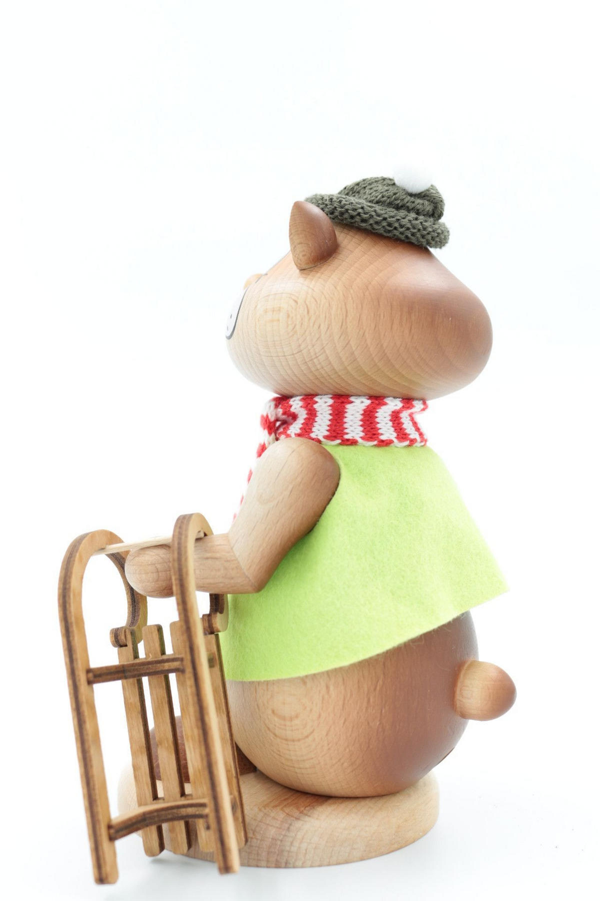 RAUCHFIGUR Hamster Rodler 18 cm - Multicolor, Holz (12/18/0.1cm)