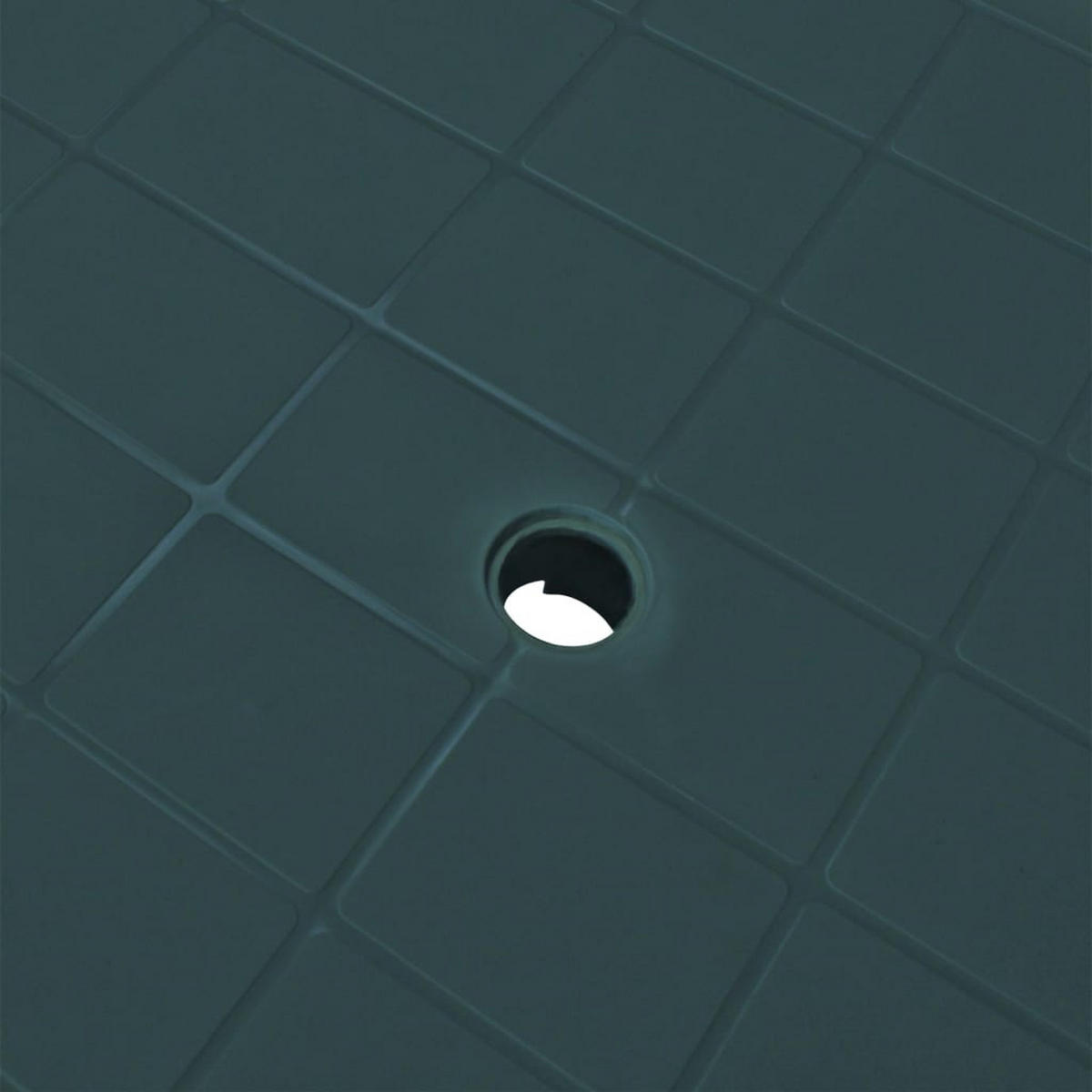 GARTENTISCH mit 3.6 cm Schirmloch, 101/68/72 cm, aus Kunststoff, Grün - Grün, Kunststoff (68/101/72cm) - vidaXL