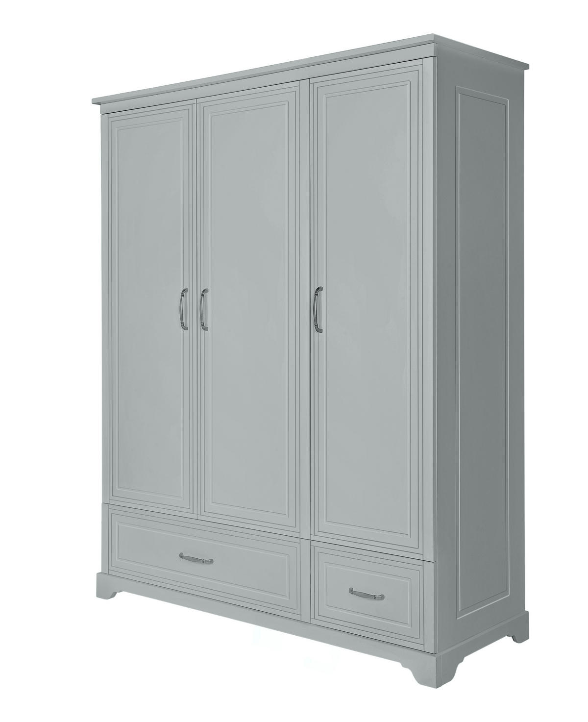 KINDERKLEIDERSCHRANK Melody_3, 3-türig – ideal für das Kinderzimmer - Grau, Holzwerkstoff (145/180/53cm) - RAUMHIRSCH FURNITURE