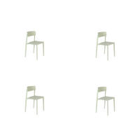 ESSZIMMERSTUHL Clive - Grün - 47/48/79 cm - 4er-Set - Grün, Kunststoff (48/79/47cm)