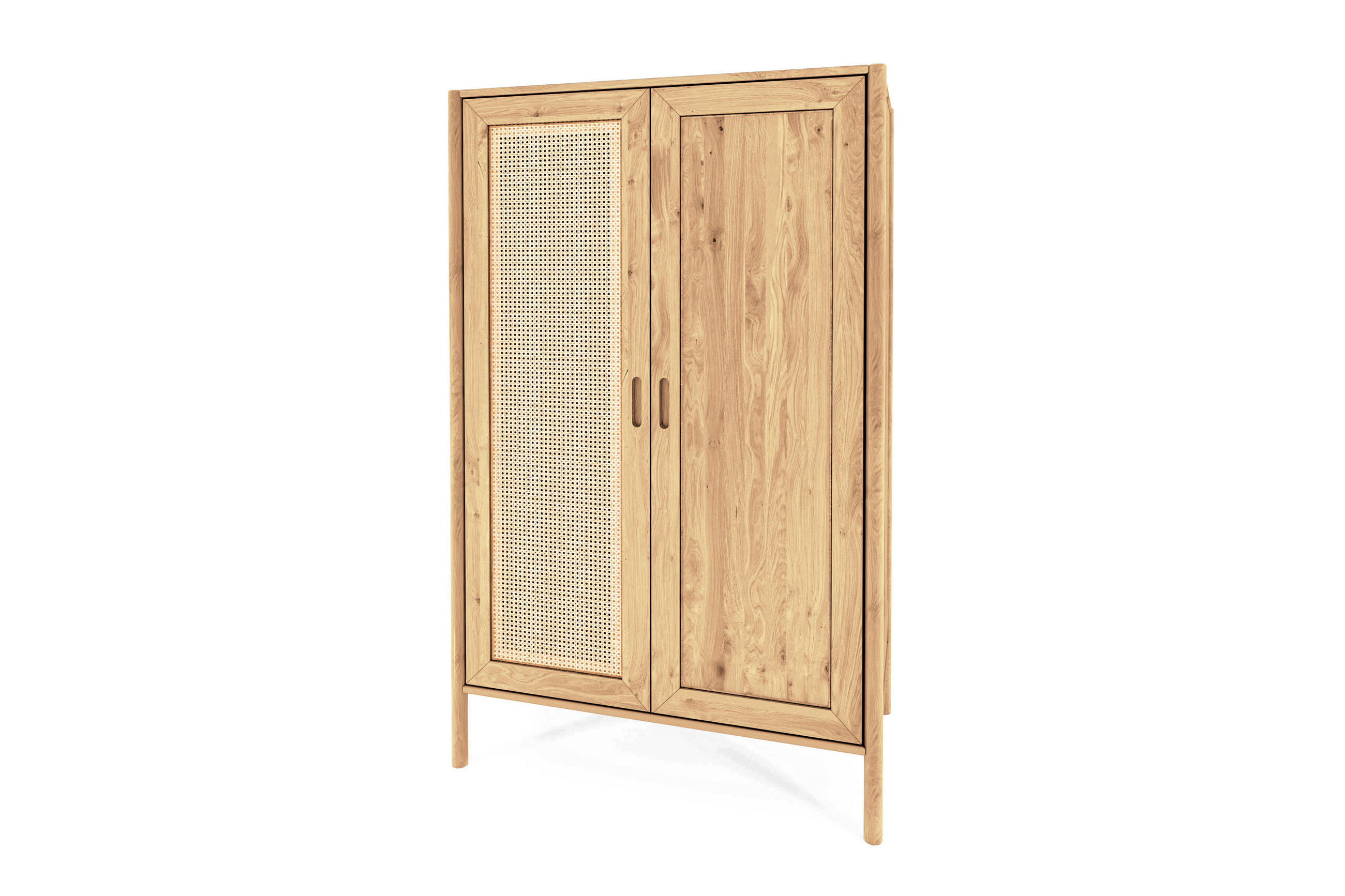 KLEIDERSCHRANK INA Wildeiche - Beige, Holz (108/175/60cm) - byoak