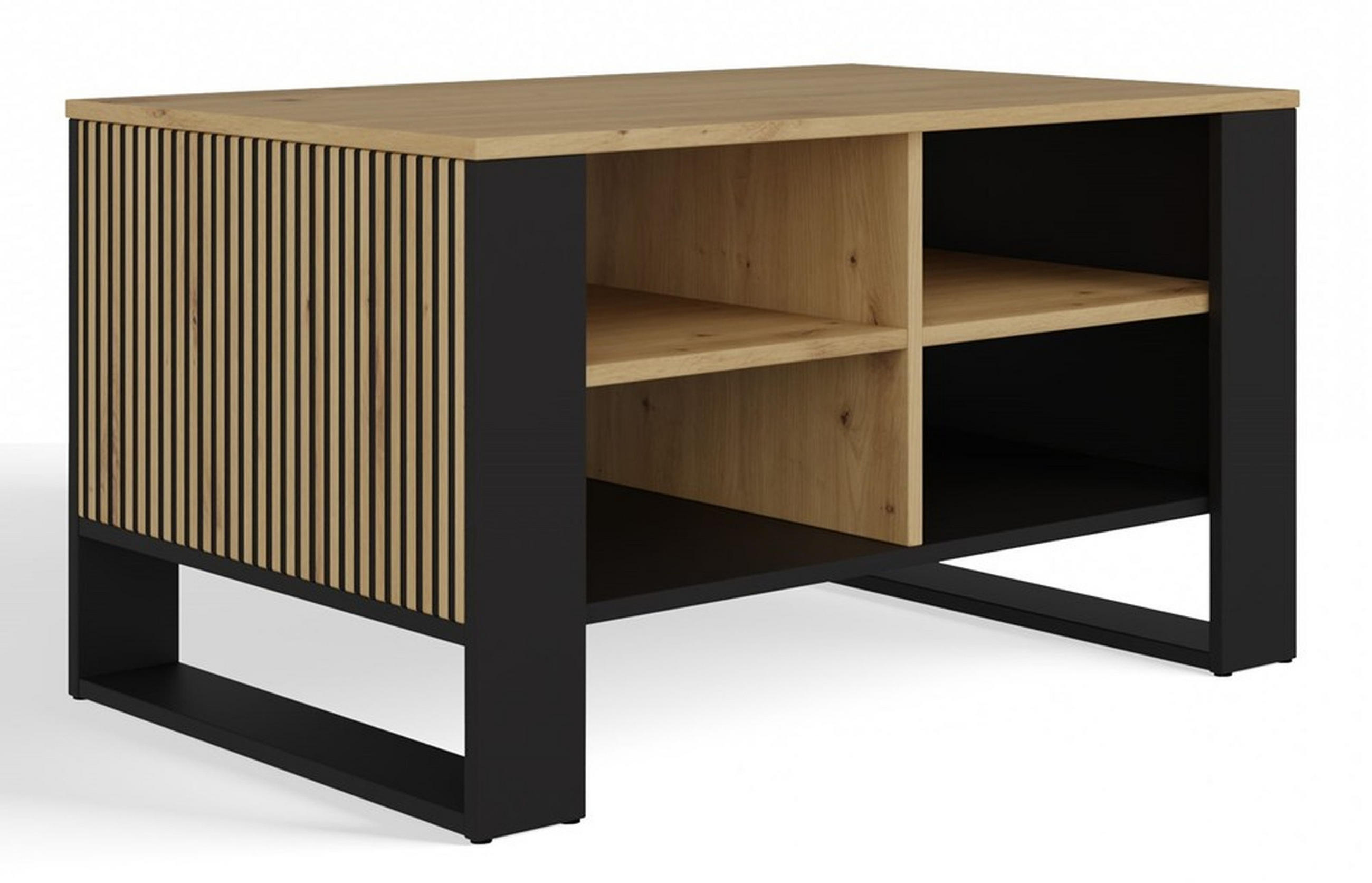 COUCHTISCH Slim Artisan, Schwarz 90/50/58 - Schwarz, Holzwerkstoff (58/90/50cm) - RAUMHIRSCH FURNITURE