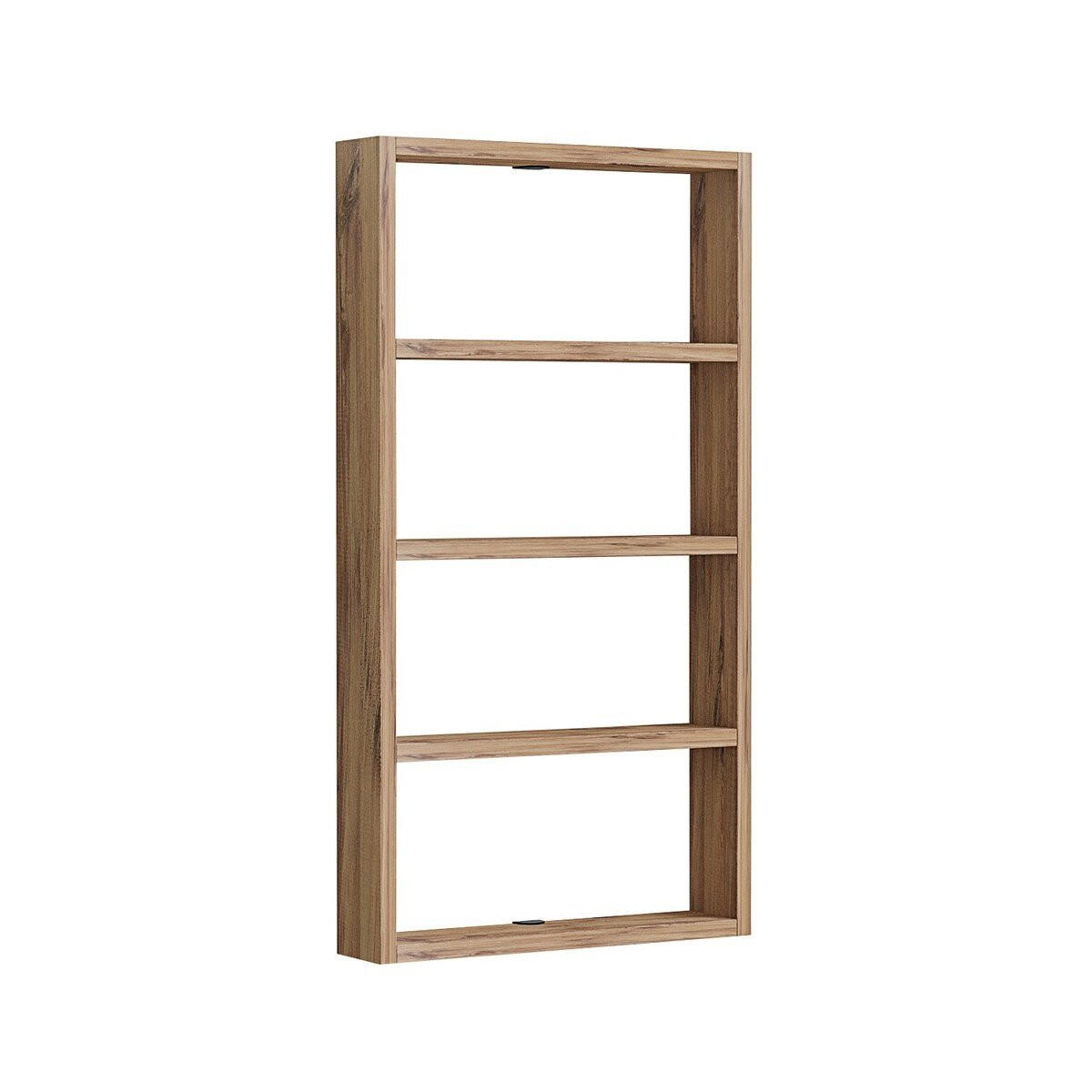 WANDREGAL mit 4 Ablagen - lya 43,2/9/80 cm - Beige, Holzwerkstoff (9/80/43.2cm) - Calicosy