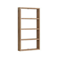 WANDREGAL mit 4 Ablagen - lya 43,2/9/80 cm - Beige, Holzwerkstoff (9/80/43.2cm) - Calicosy