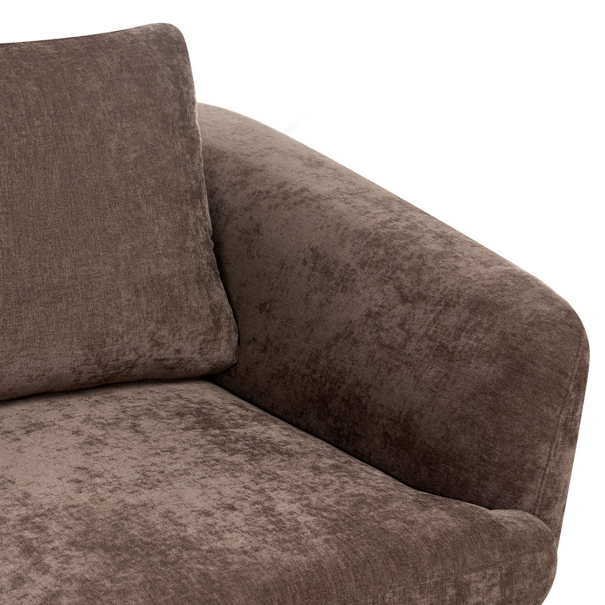 POHOVKA 2-místná Žinylková látka Tmavě hnědá Kjaer - tmavě hnědá, textil (155/100/100cm) - Beliani