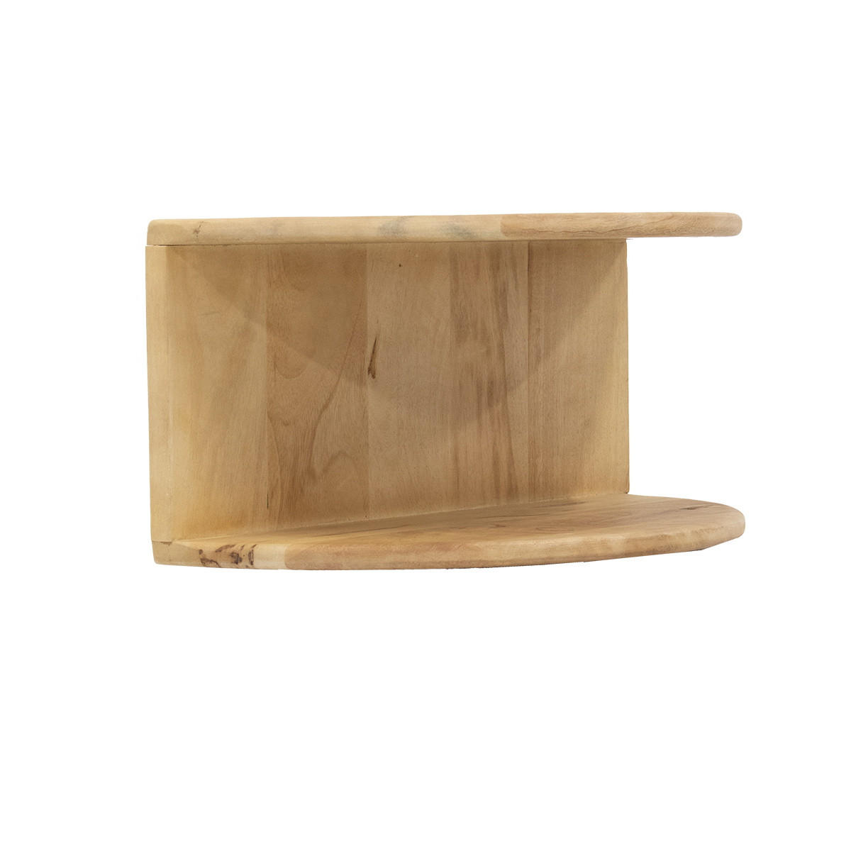 SCHWEBENDER Nachttisch aus Mangoholz, Natur - Braun, Holz (45/22/28cm) - Giga Meubel