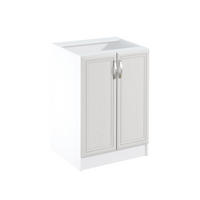 UNTERSCHRANK D60 – Sycylia Weiß – Weiß / Creme - Creme/Weiß, Holzwerkstoff (60/82/47cm) - ROYAL24_MARKT