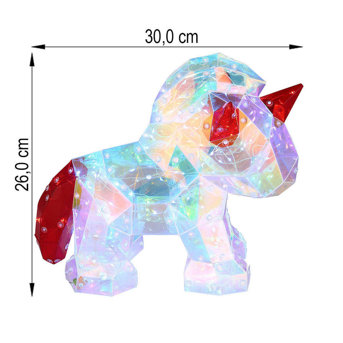LED TISCHLEUCHTE Klar Kristalleffekt USB-Anschluss - Klar, Kunststoff (30/14/26cm) - Globo Lighting