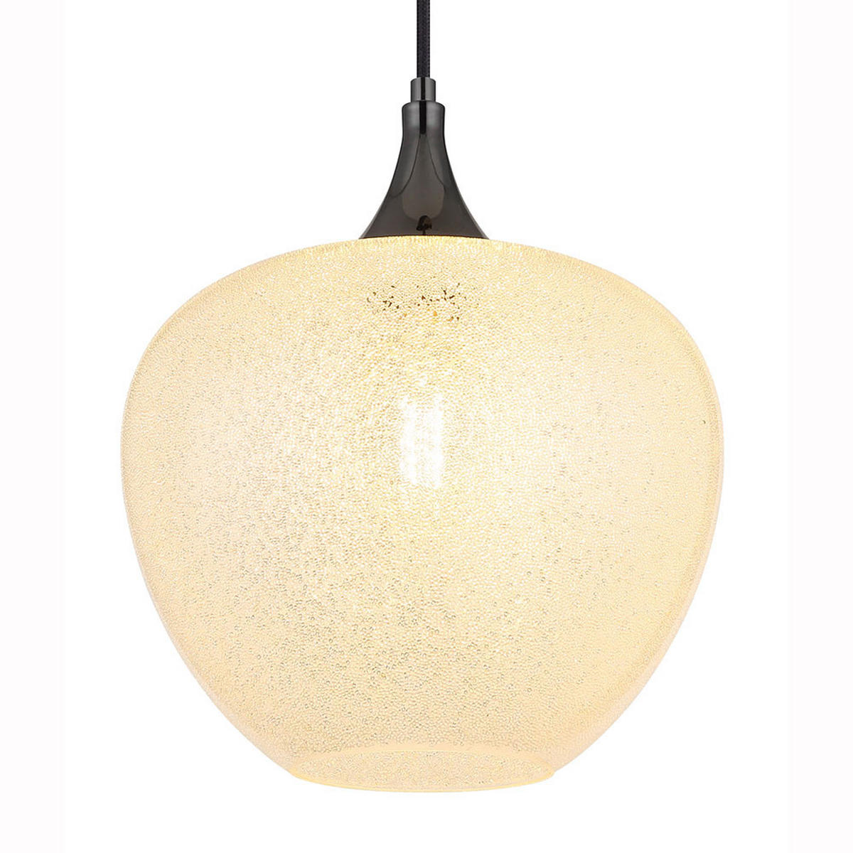 LED HÄNGELEUCHTE Glas Schwarz Chrom - Silberfarben, Glas (29/29/120cm) - Globo Lighting