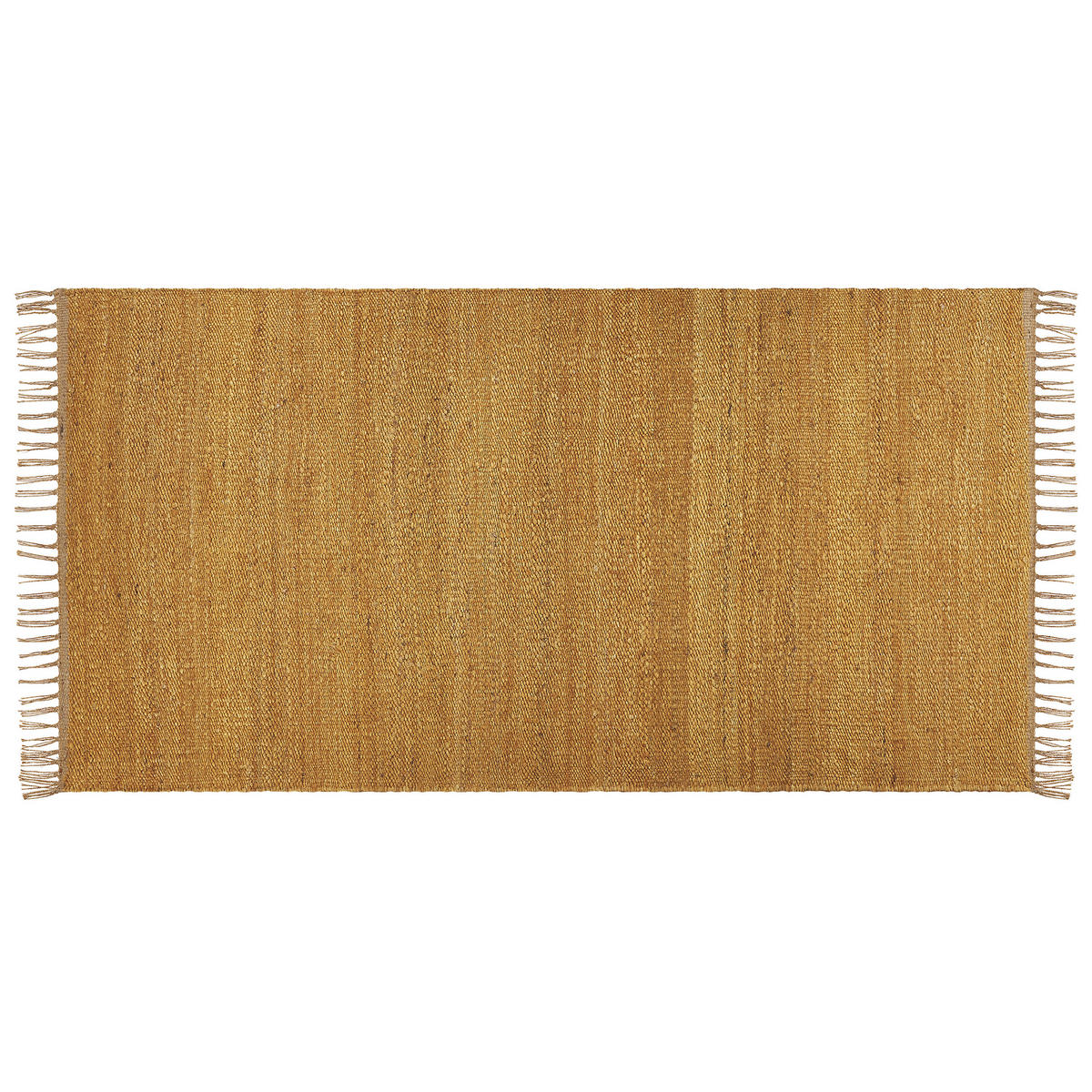 KURZFLOR-TEPPICH Lunia 150/80 cm - Gelb, Naturmaterialen (80/150cm) - Beliani