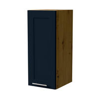 HÄNGESCHRANK Oslo W2/30 Eiche Artisan / Indigo Matt 30 / 32,5 / 72cm - Eiche Artisan/Dunkelblau, Holz/Holzwerkstoff (30/72/32.5cm) - Feldmann-Wohnen