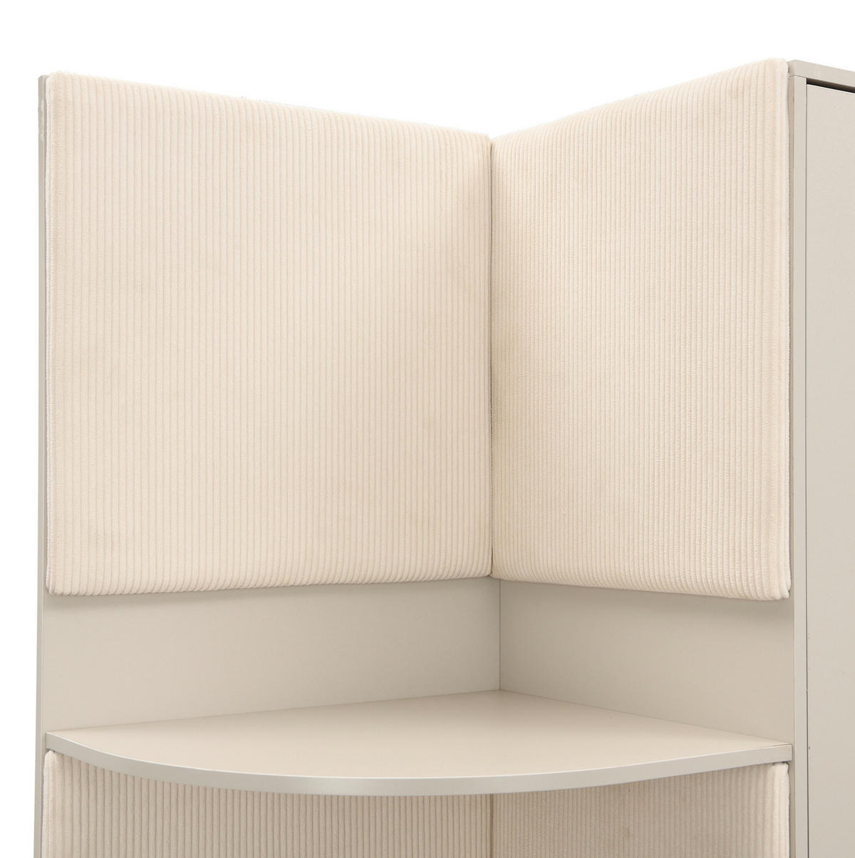 SCHUHSCHRANK aus MDF 110x186x38cm in Beige mit Soft-Close - Beige, Holzwerkstoff (110/186/38cm) - Modfu