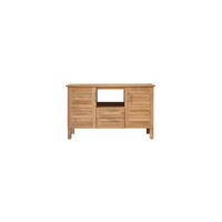 WASCHTISCHUNTERSCHRANK Soho Natur aus Teak - Naturfarben, Holz (125/75/55cm) - Tikamoon