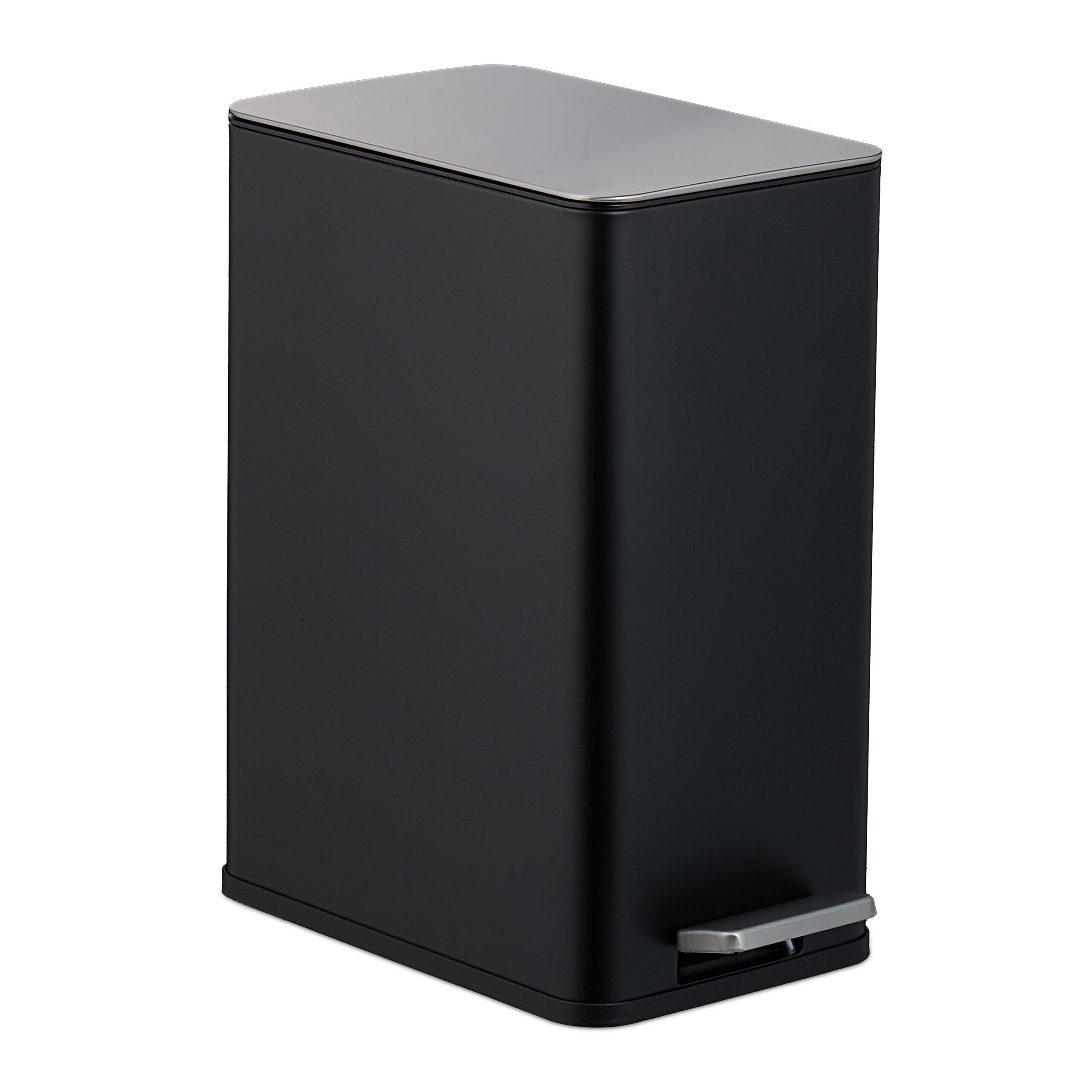 COȘ Negru cu pedală 10 l Softclose