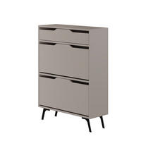 SCHUHSCHRANK Asta Mocha 82/110/29.5 cm - Mokka, Holzwerkstoff (81.6/110/29.5cm) - Decortie