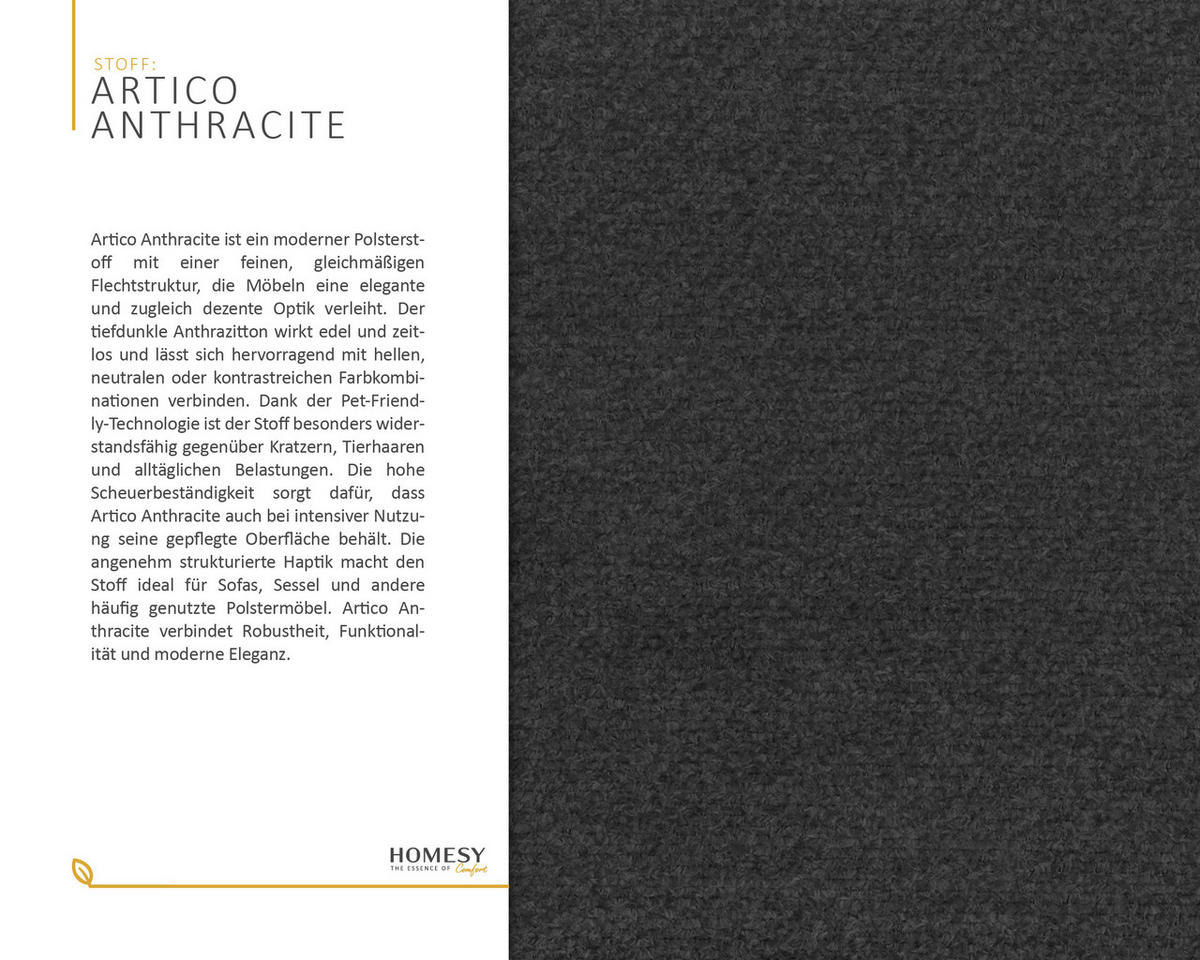 ECKSOFA ZAYA mit Schlaffunktion L-Form, Sofa mit Bettkasten, Wohnzimmersofa, Couch, Soffa, Bettsofa, RECHTS- Anthracite - Anthrazit, Holz (279/175cm) - Homesy