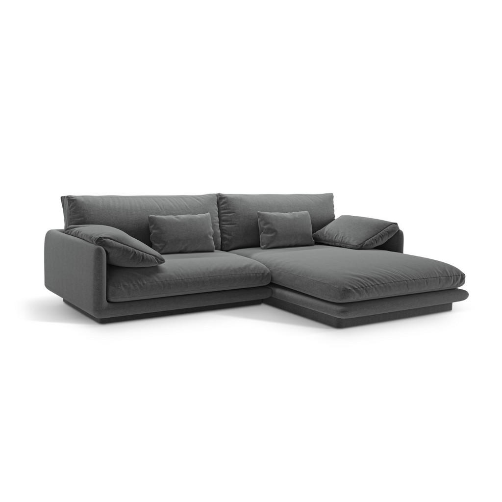 Thumbnail - Micadoni Ecksofa, Dunkelgrau, Textil, 4-Sitzer, L-Form, 250x170 cm, Hergestellt in Europa, Oeko-Tex®, Wohnzimmer, Sofas ...