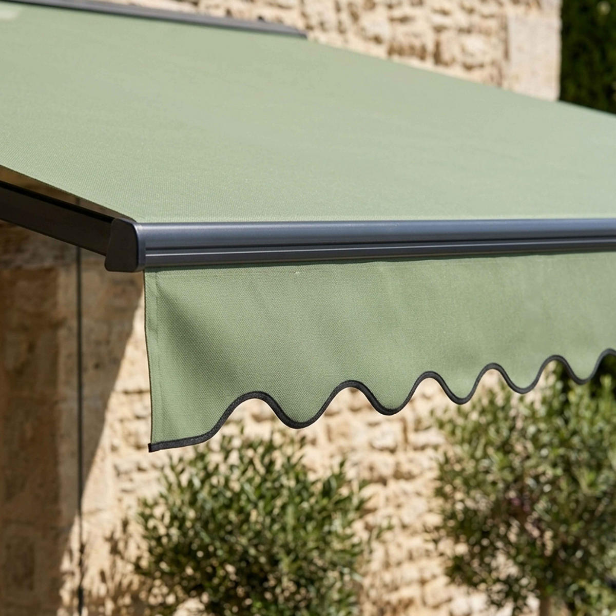 MARKISE 2,50x2m, Kaktusgrün - Grün, Metall (200/1/250cm) - Oviala