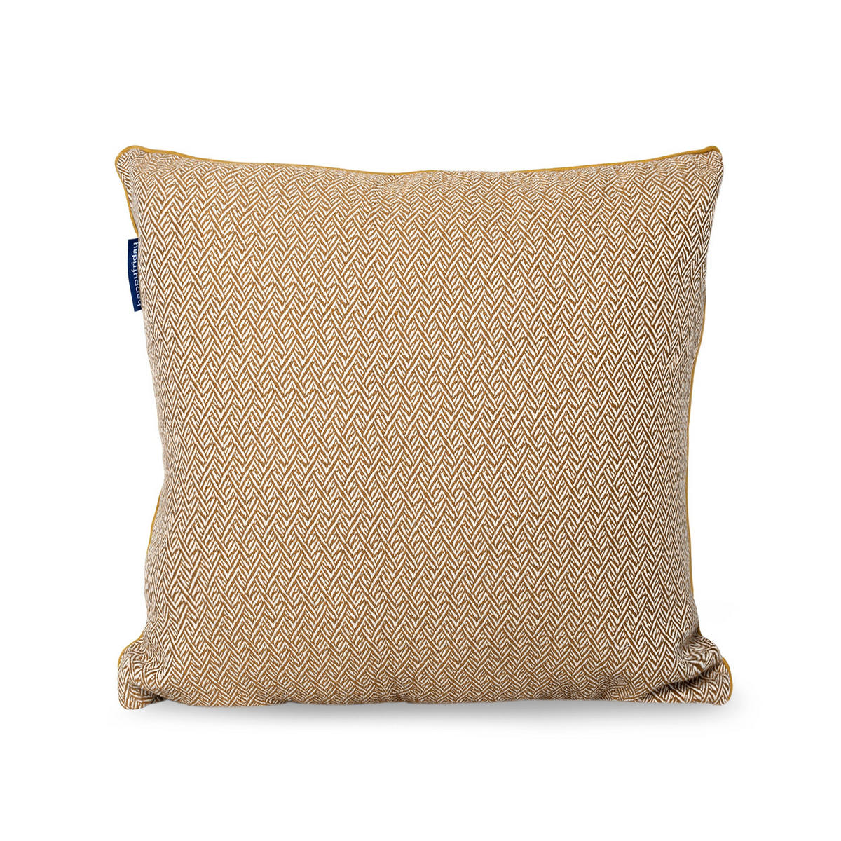 KISSENBEZUG dekorativ herringbone 50x50 cm senf - Gelb, Textil (50/50cm) - Happy Friday