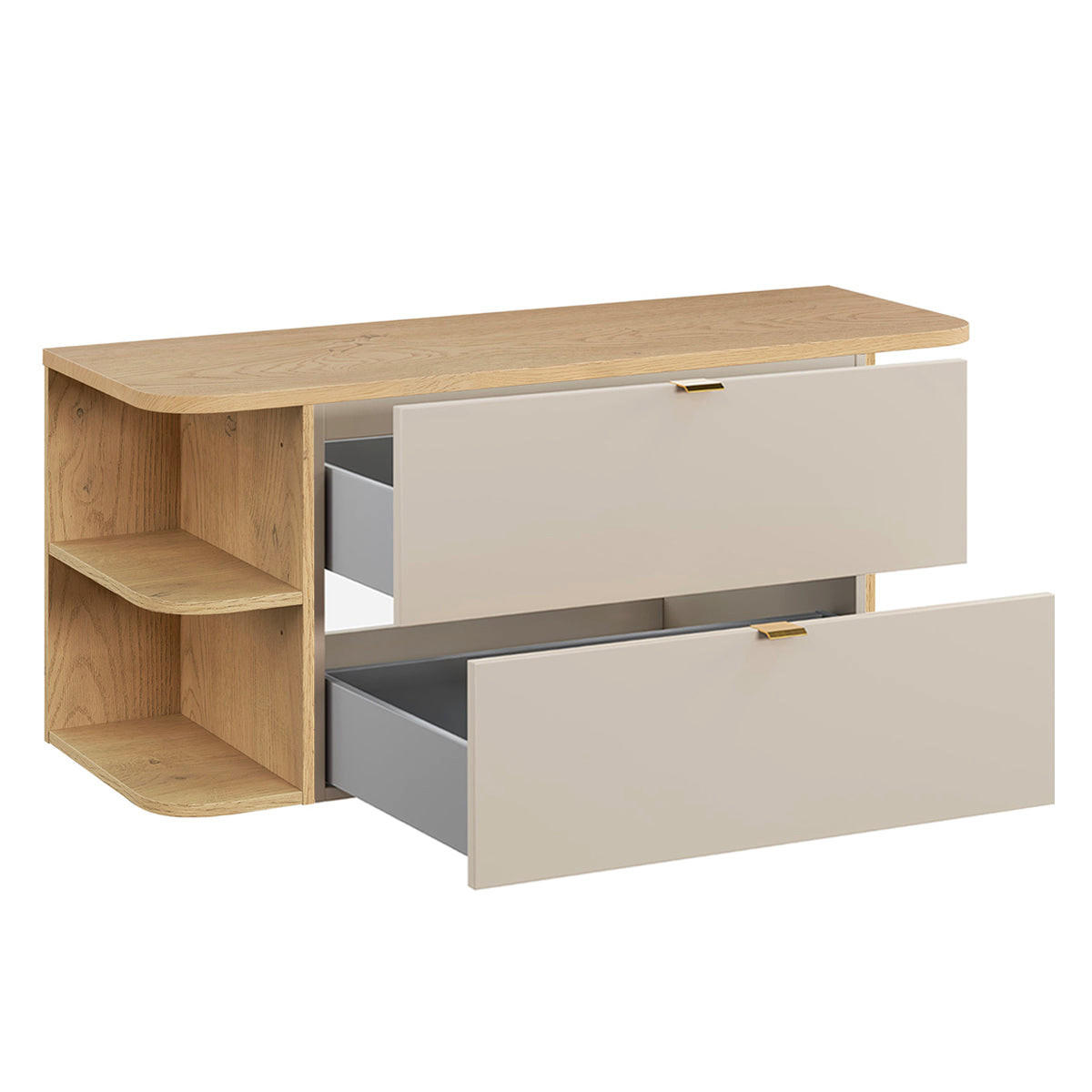 WASCHTISCHUNTERSCHRANK 120.4cm Azel Kaschmir - Beige, Holzwerkstoff (120.4/52/46cm) - Petits-meubles