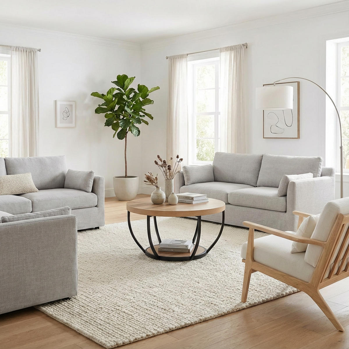 COUCHTISCH 80 cm Breite in Eiche Dunkel - Eichefarben, Holzwerkstoff (80/80/45.5cm) - Home Collective