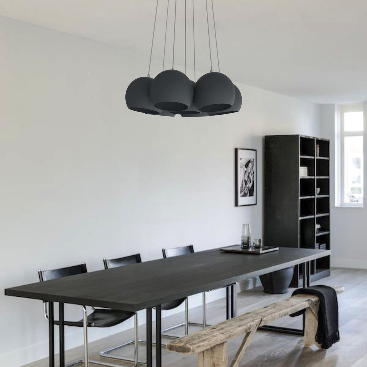 HÄNGELEUCHTE - Anthrazit, Metall (25/25/20cm) - Lumicom