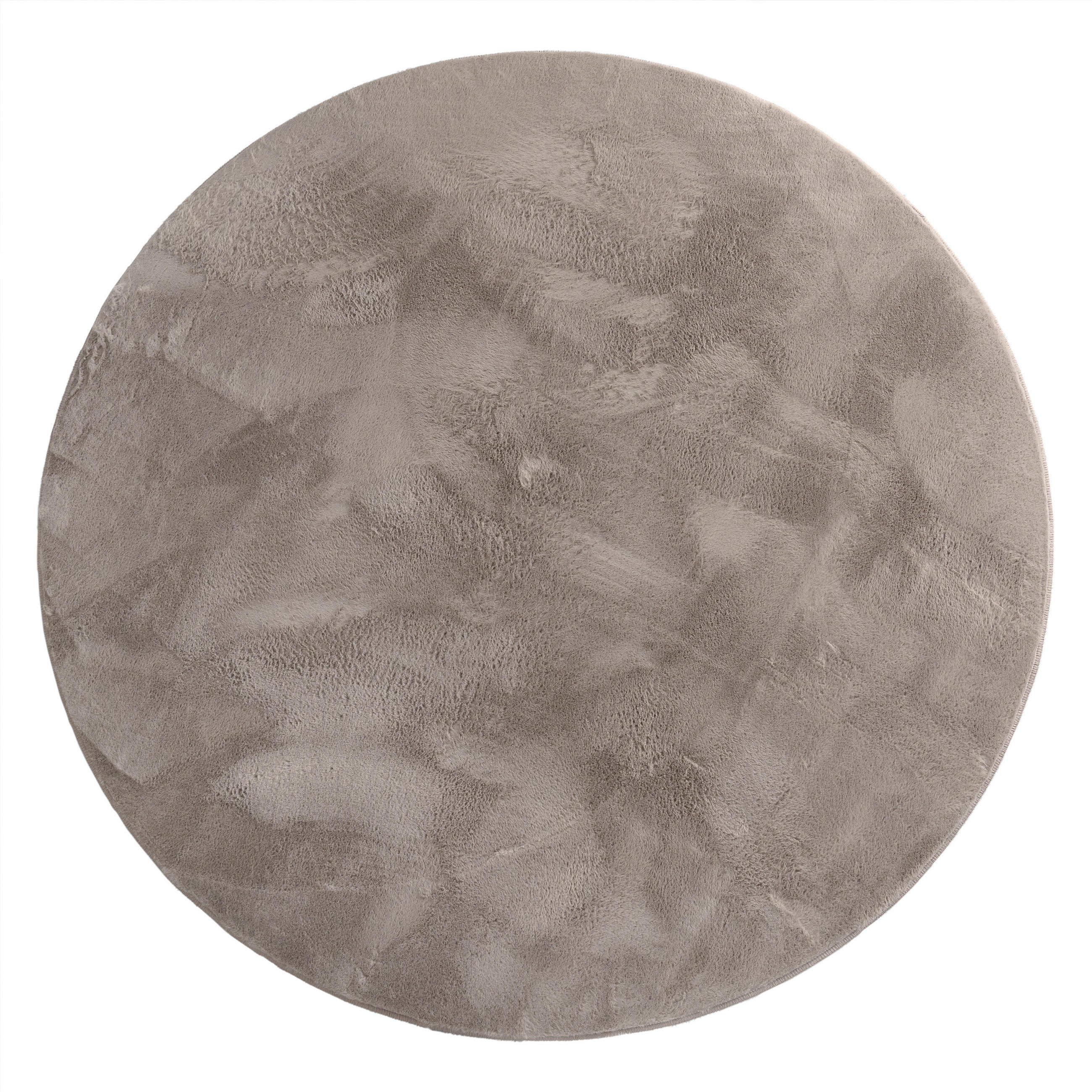 HOCHFLORTEPPICH 120/120 cm Soft 380 - Taupe, Textil (120/120cm) - Paco Home