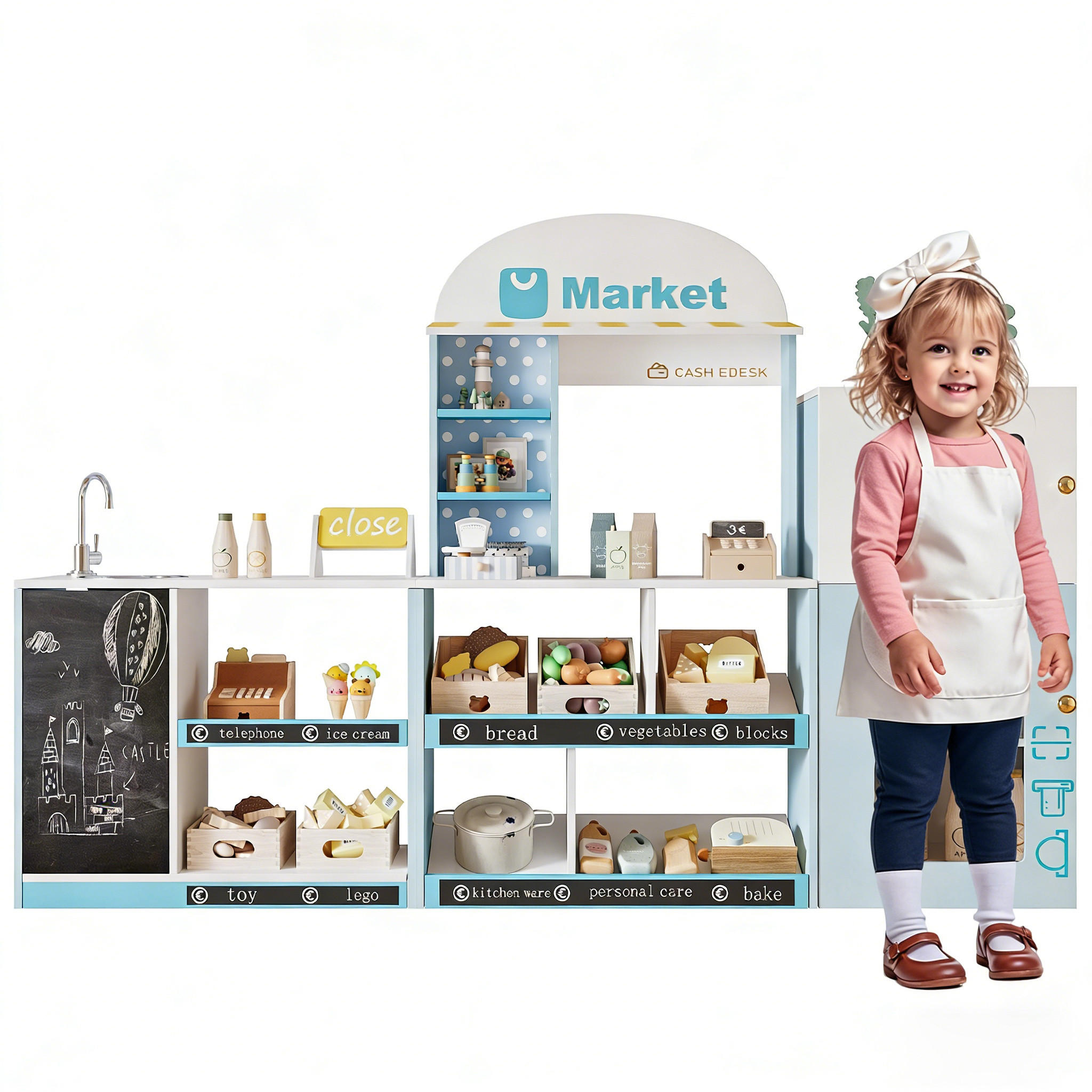 Ej. Life Kinder Blau 30x107.5x155 cm