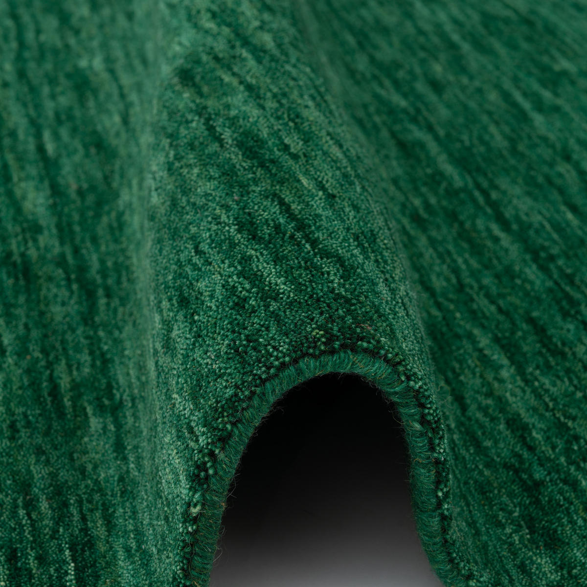 NATUR TEPPICH INDO NEPAL GABBEH SHIVA - Dunkelgrün, Textil (70/300cm) - Pergamon