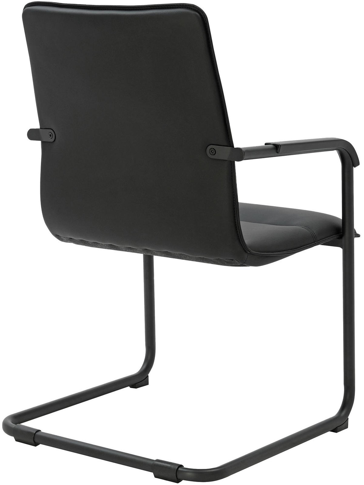 SCHWINGSTUHL Lederlook Schwarz/Schwarz - Schwarz, Textil/Metall (57/92/59cm) - CLP