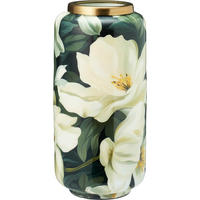 METALLVASE goldfarbene Umhüllung Badu 15/15/30 cm - Grün, Metall (30cm) - Home Styling Collection
