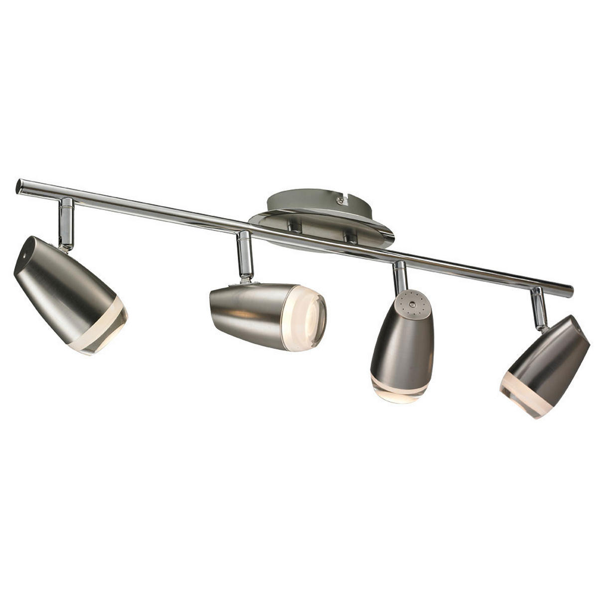 LED DECKENLEUCHTE EYE Chrom Silber - Silberfarben, Metall (58/8/15.5cm) - Esto