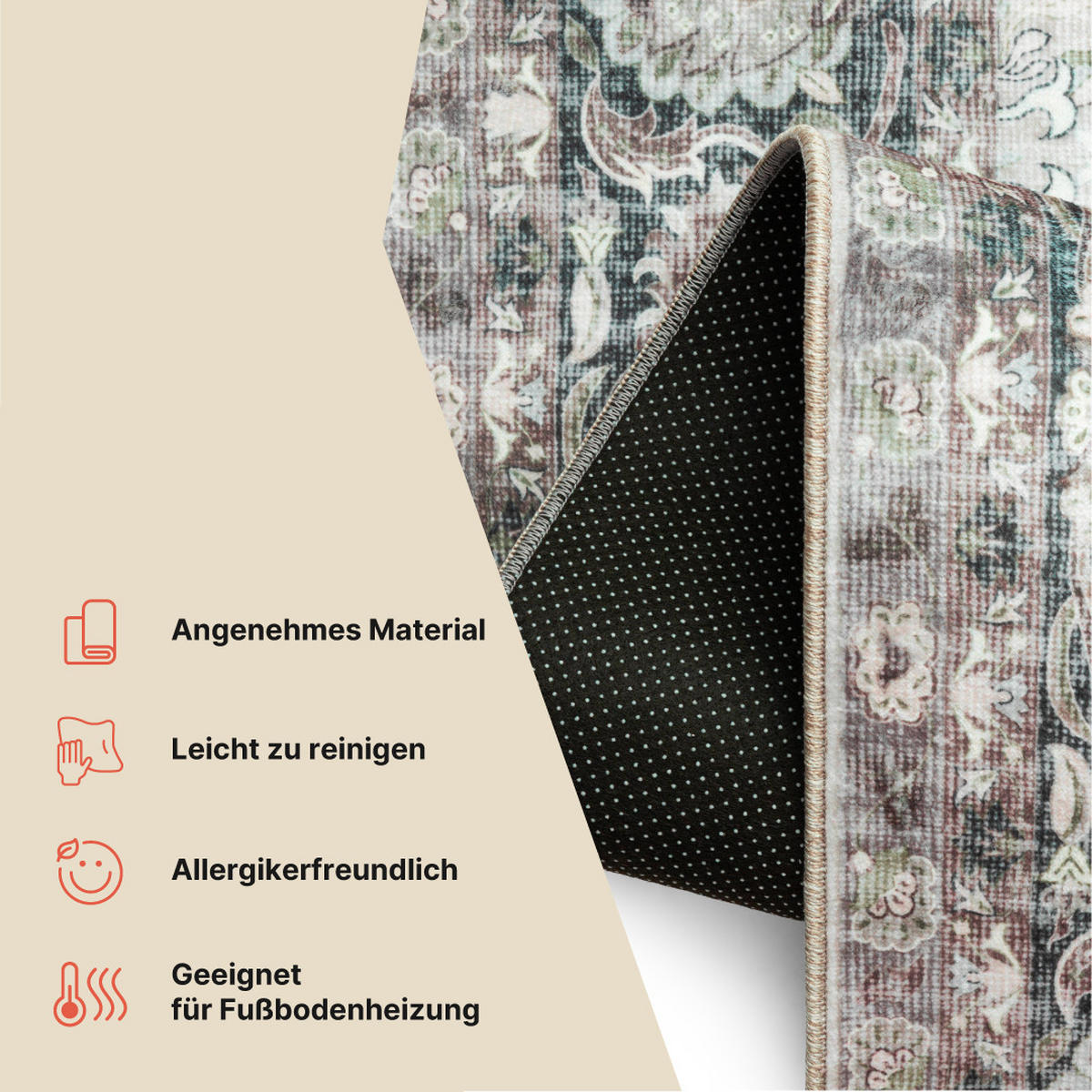 TEPPICH ISPAHAN Beige 200/300 cm - Beige, Textil (200/300cm) - Tapiso