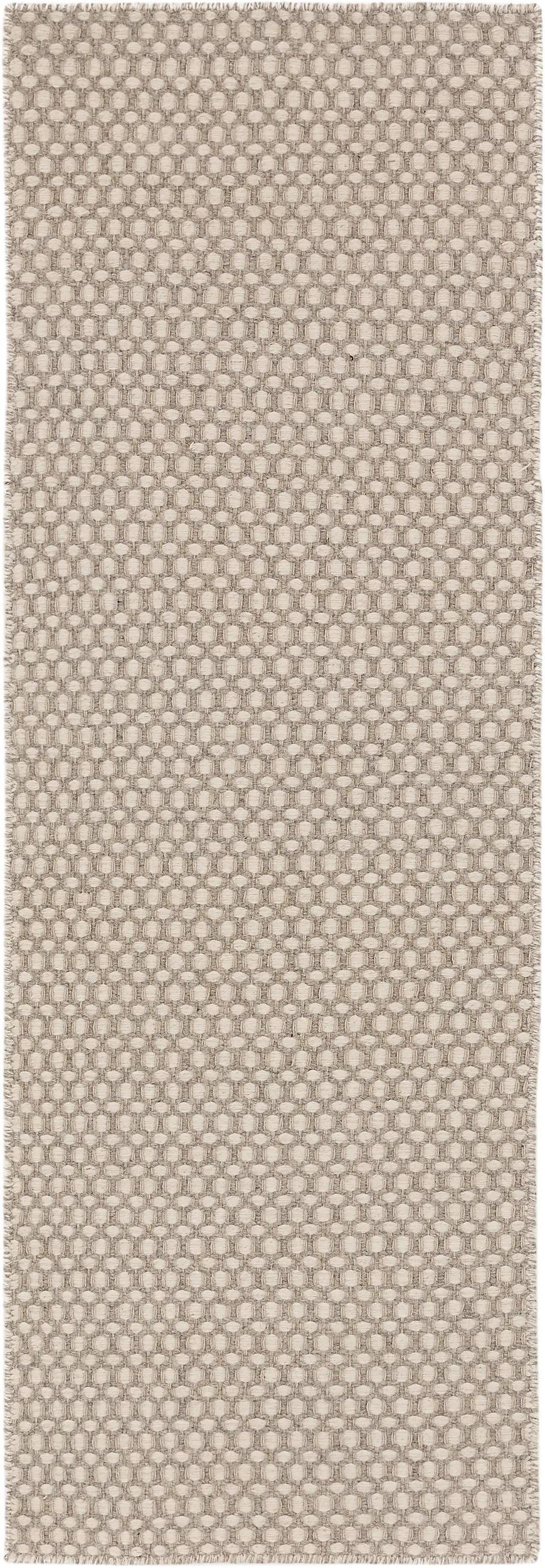WOLLTEPPICH-LÄUFER Hector Beige 70x200 cm - Beige, Textil (70/200cm) - benuta Finest