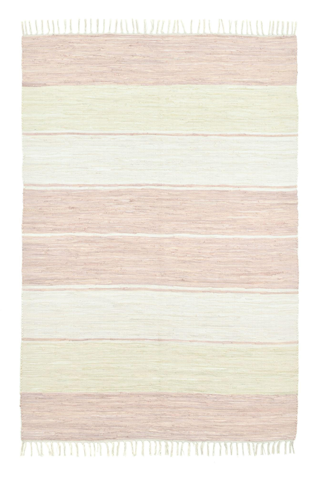 Theko Fleckerlteppich Beige 160x230 cm
