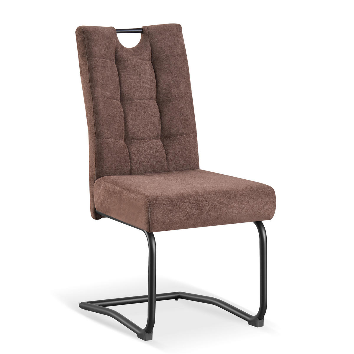 SCHWINGSTUHL SOFIA Cappuccino 2 Stück - Cappuccino, Textil/Metall (48/97/60cm) - B&D Home