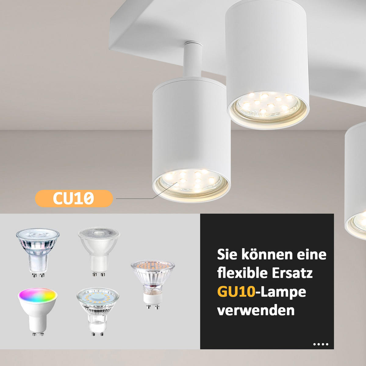 STRAHLER Beeskow 6-flammig 40/20/14.4 cm - Weiß, Metall (40/20/14.4cm) - Nettlife