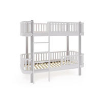 ETAGENBETT ETUDE Weiß, Grau 87x195x162 cm - Weiß/Grau, Holz - FURNLUX