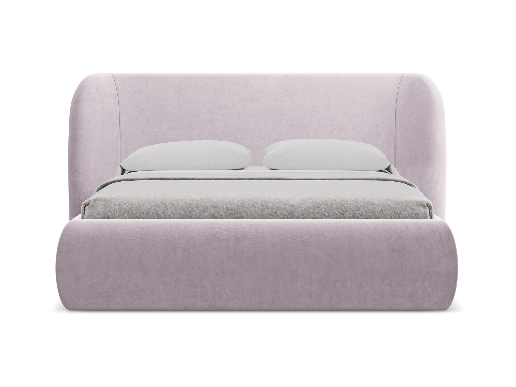 POLSTERBETT mit Bettkasten und Lattenrost 210x215 Violett - Lila/Flieder, Kunststoff/Textil (160/200cm) - Makamii