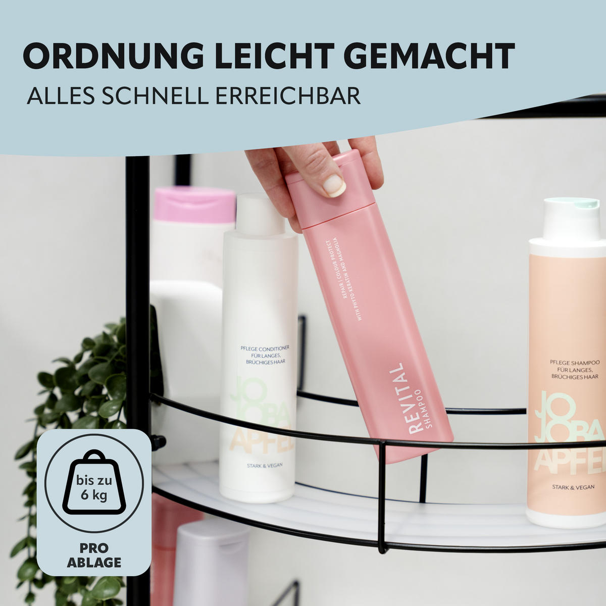 WASCHBECKENUNTERSCHRANK, aus Metall, Schwarz - Schwarz, Metall (57.5/64/44.5cm) - eluno