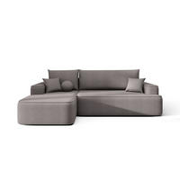 ECKSOFA mit Schlaffunktion FIGO Curio 83 Links - Grau, Textil (250/150cm) - Bedante